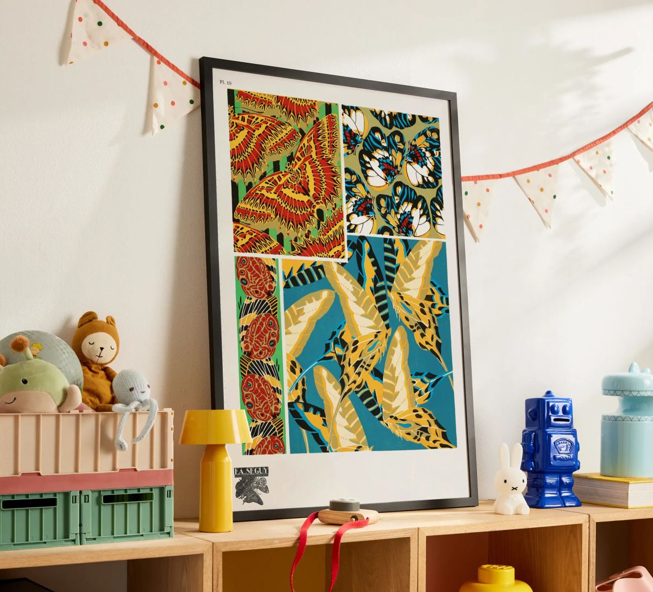 E.A. Séguy - 1925 Art Deco Butterflies Pattern from Papillon poster by ClubArt