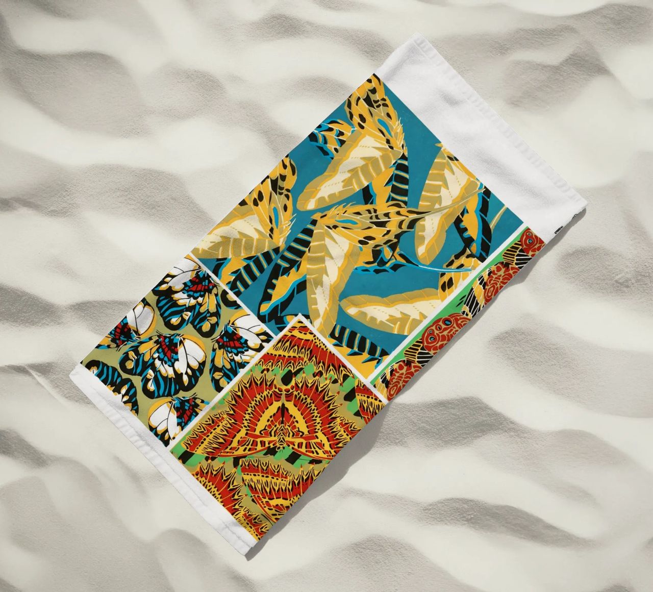 E.A. Séguy - 1925 Art Deco Butterflies Pattern from Papillon beach towel by ClubArt