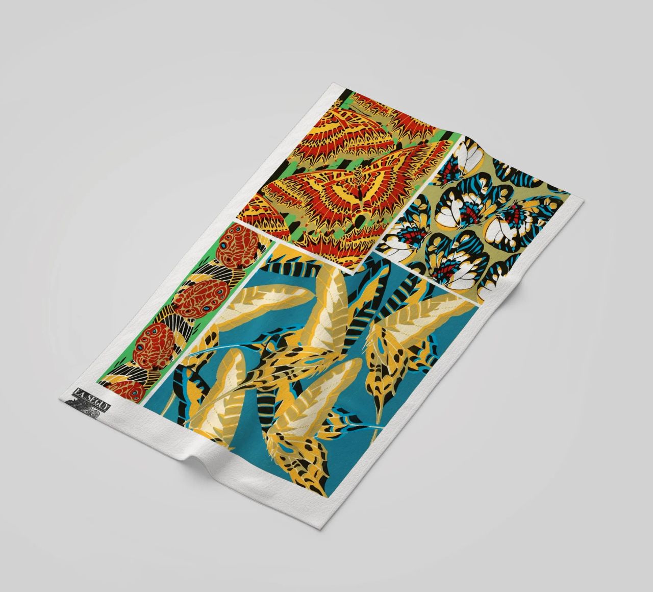 E.A. Séguy - 1925 Art Deco Butterflies Pattern from Papillon beach towel by ClubArt