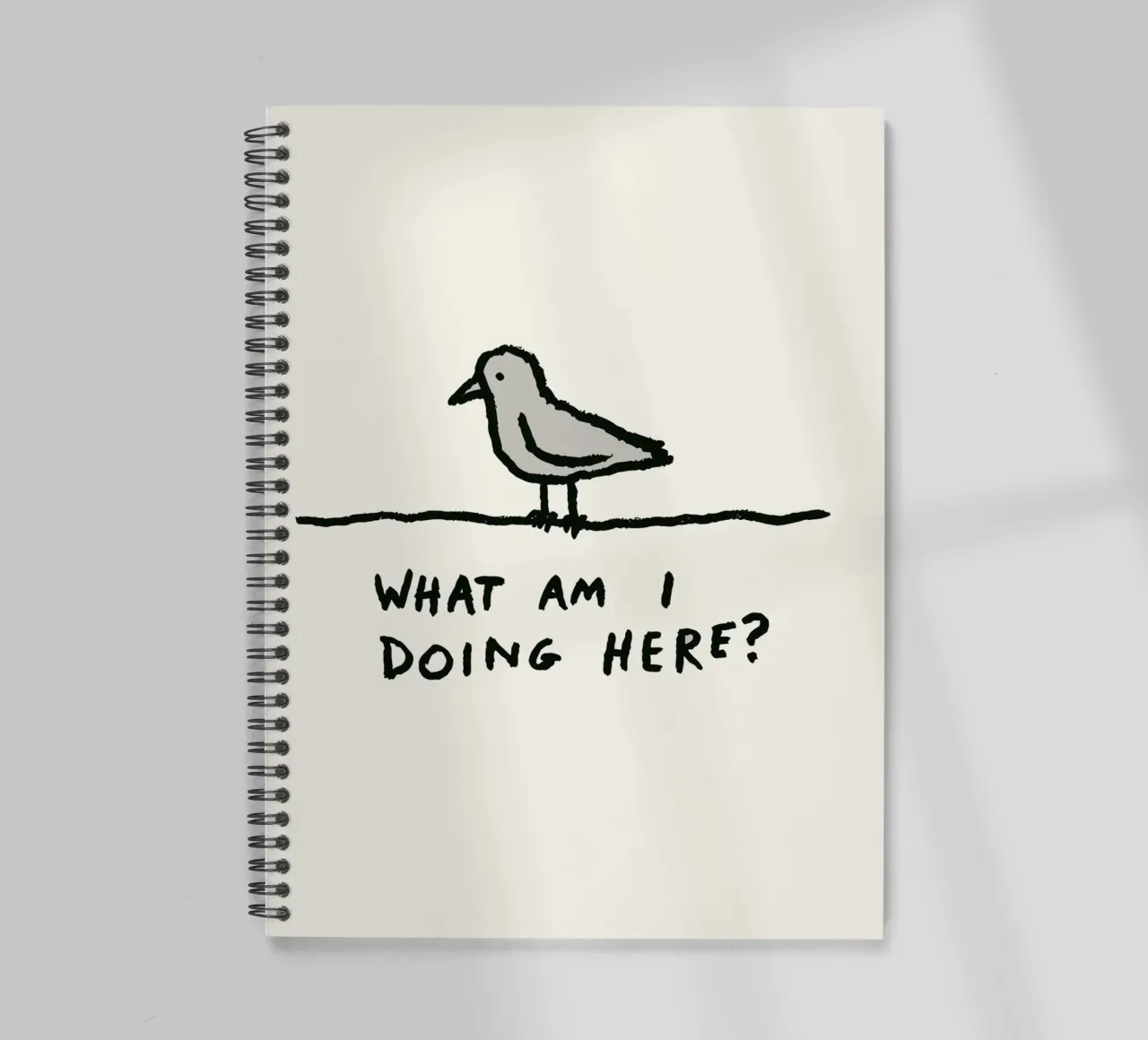 The Existential Perch spiral notebook by ramosashop