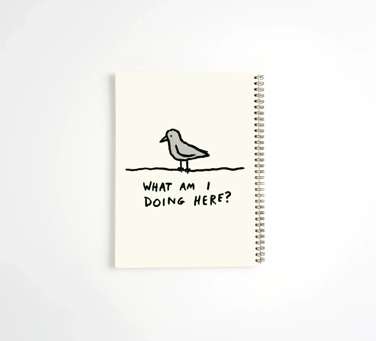 The Existential Perch spiral notebook by ramosashop