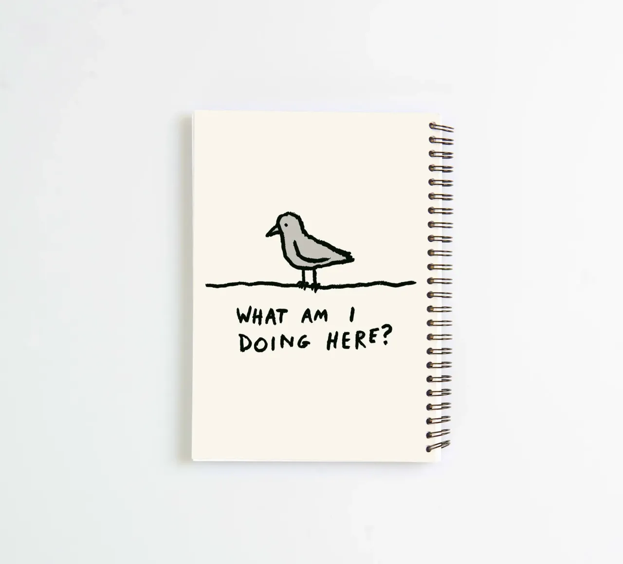 The Existential Perch spiral notebook by ramosashop