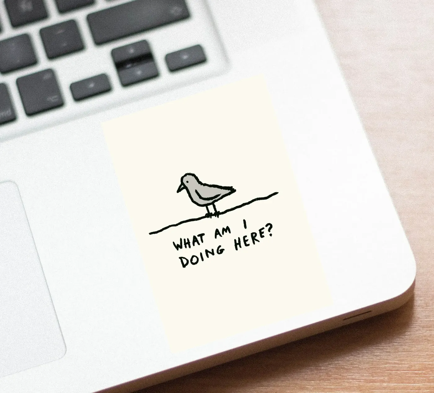 The Existential Perch sticker by ramosashop