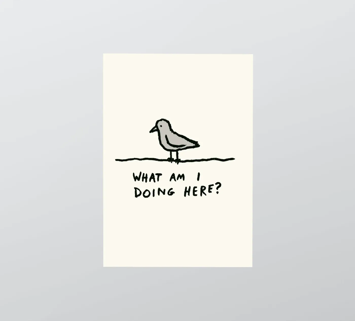 The Existential Perch sticker by ramosashop