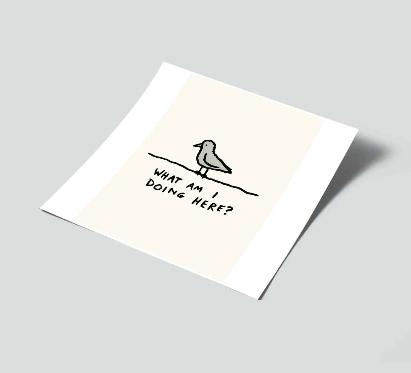 The Existential Perch sticker sheet by ramosashop