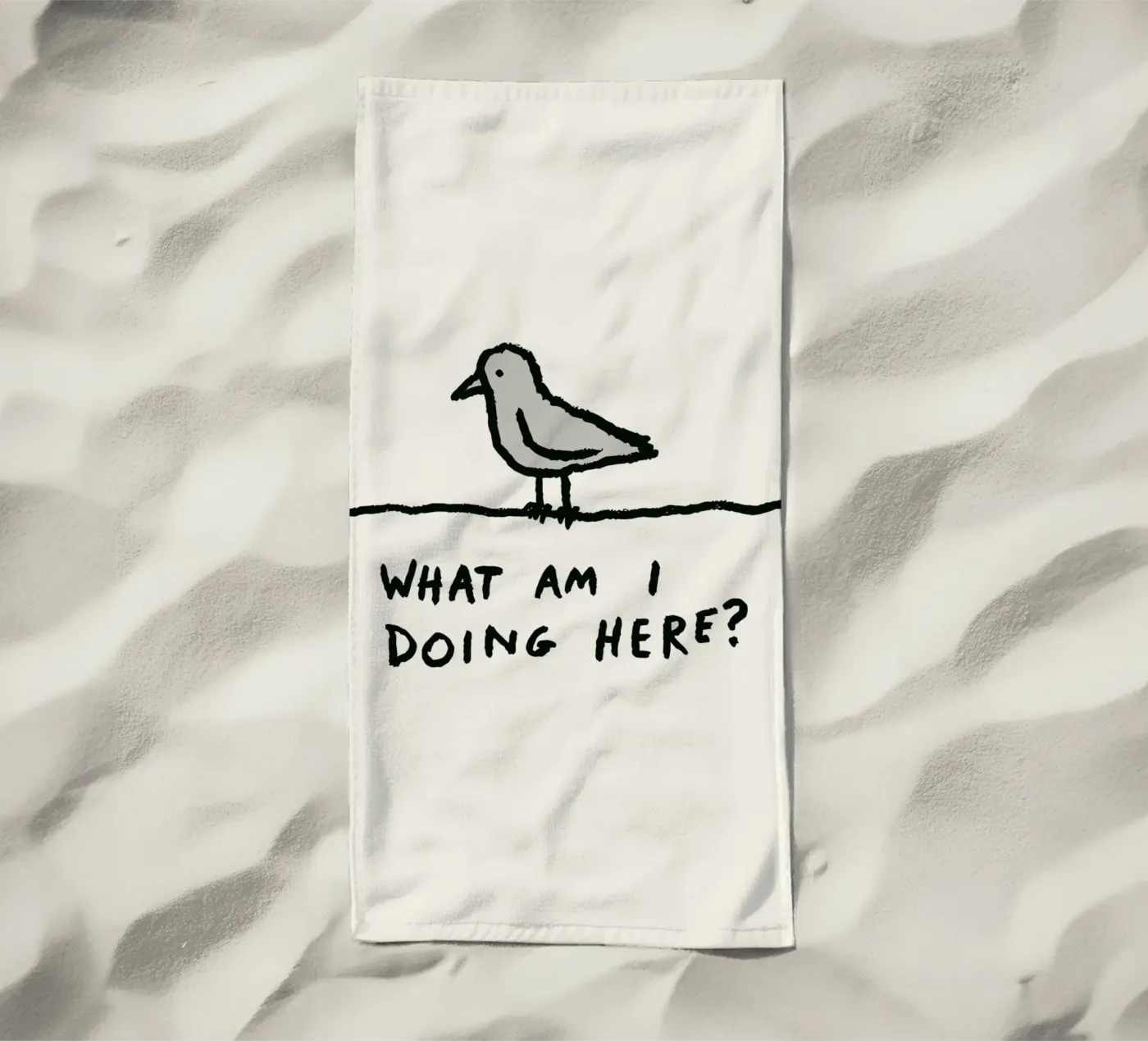 The Existential Perch strandhanddoek van ramosashop