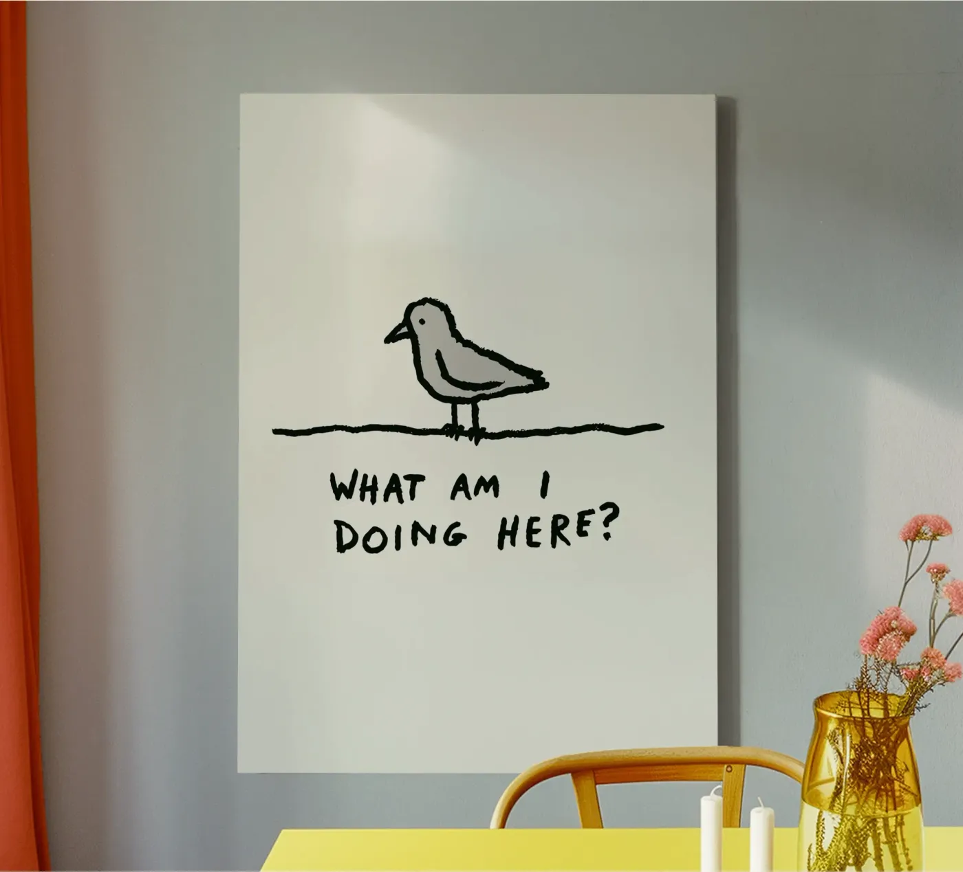 The Existential Perch canvas by ramosashop