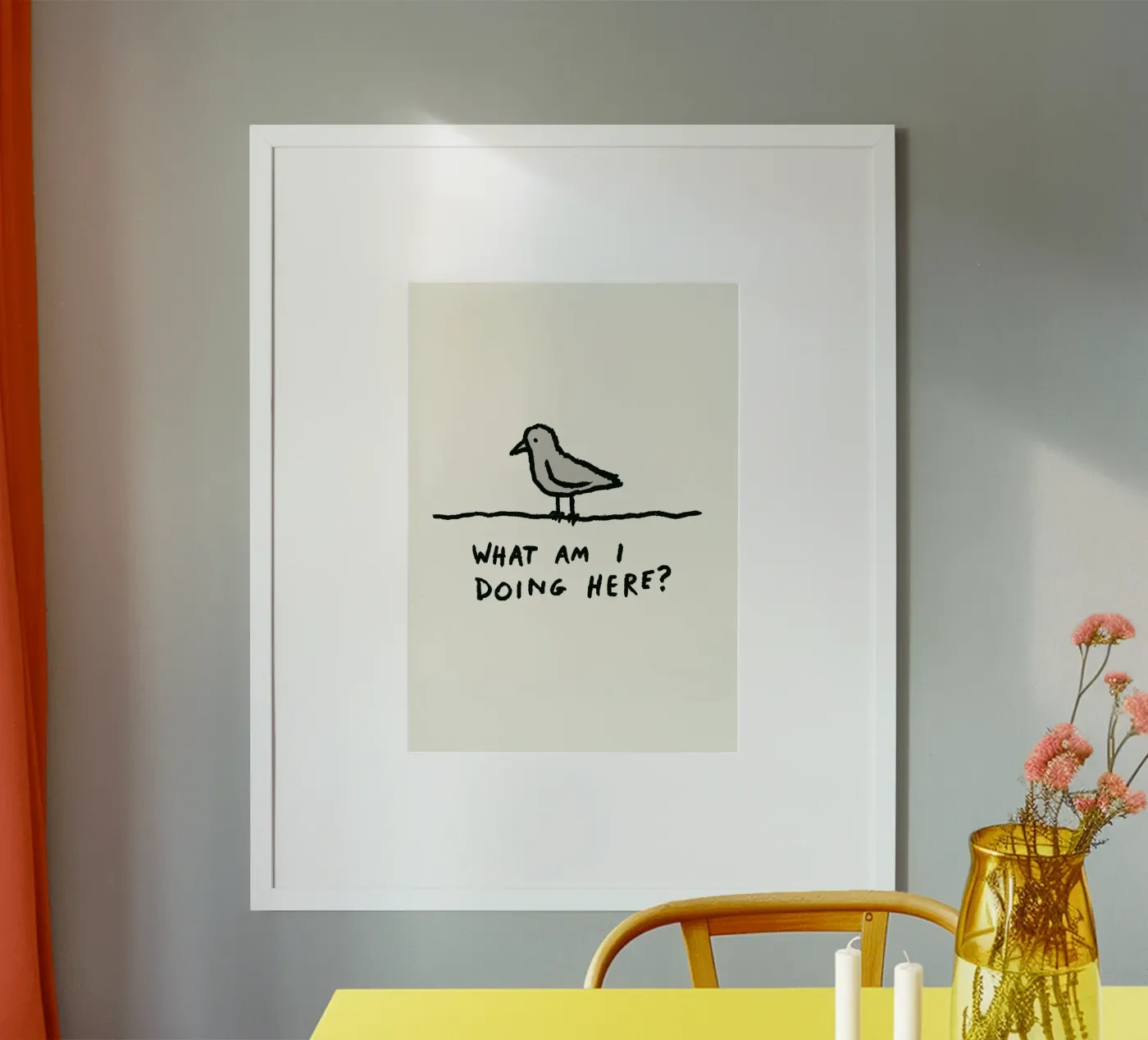 The Existential Perch Poster von ramosashop