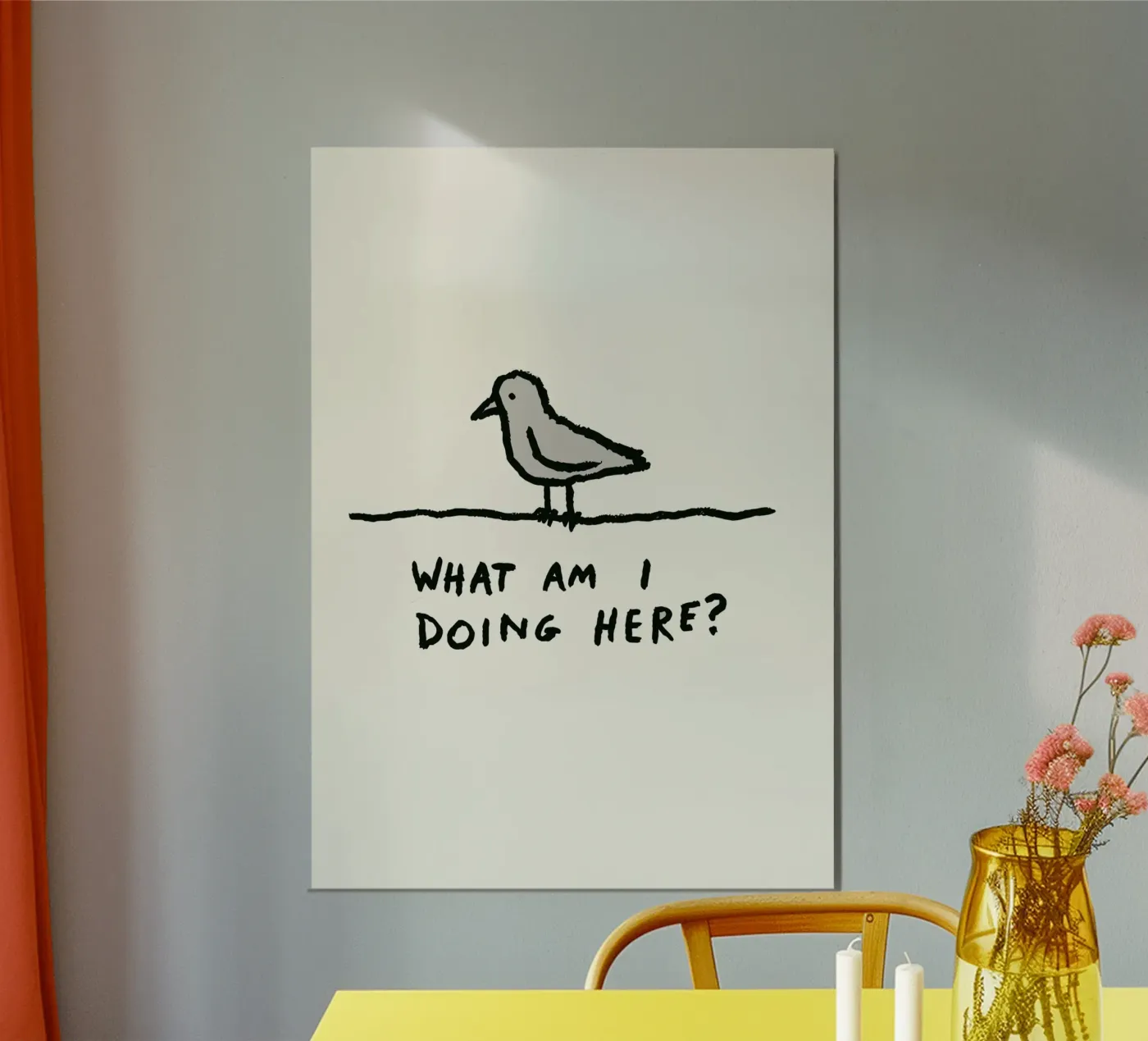 The Existential Perch poster van ramosashop