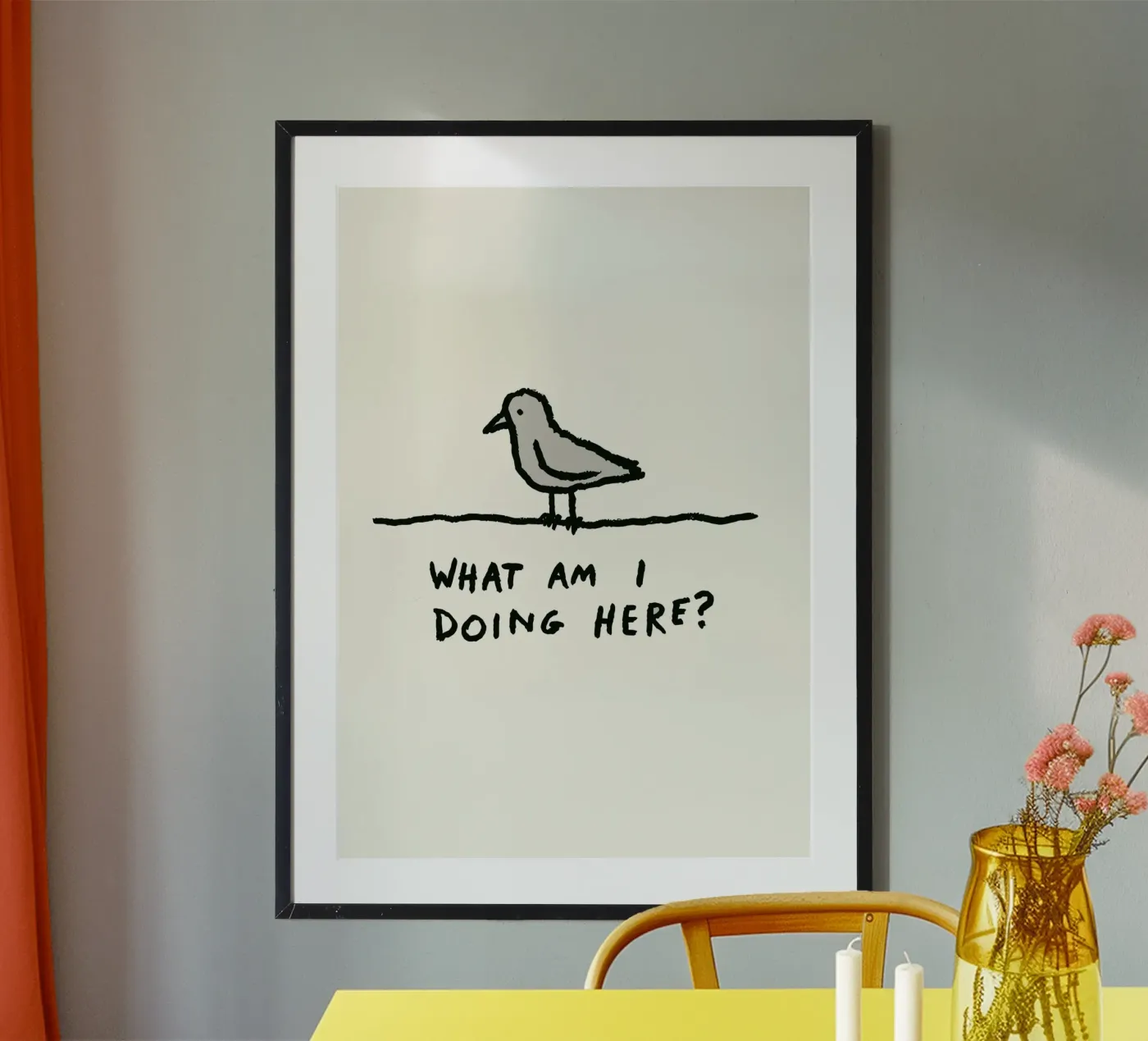 The Existential Perch poster van ramosashop