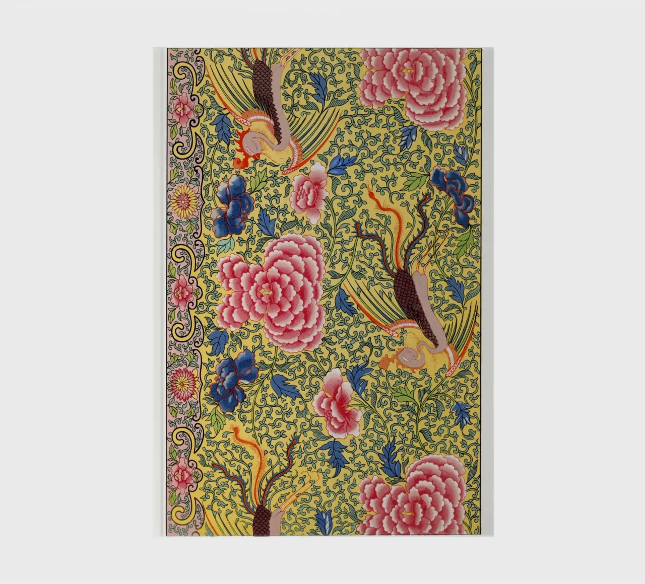 Owen Jones - Vibrant Chinese Floral & Phoenix Pattern Print notebook by ClubArt