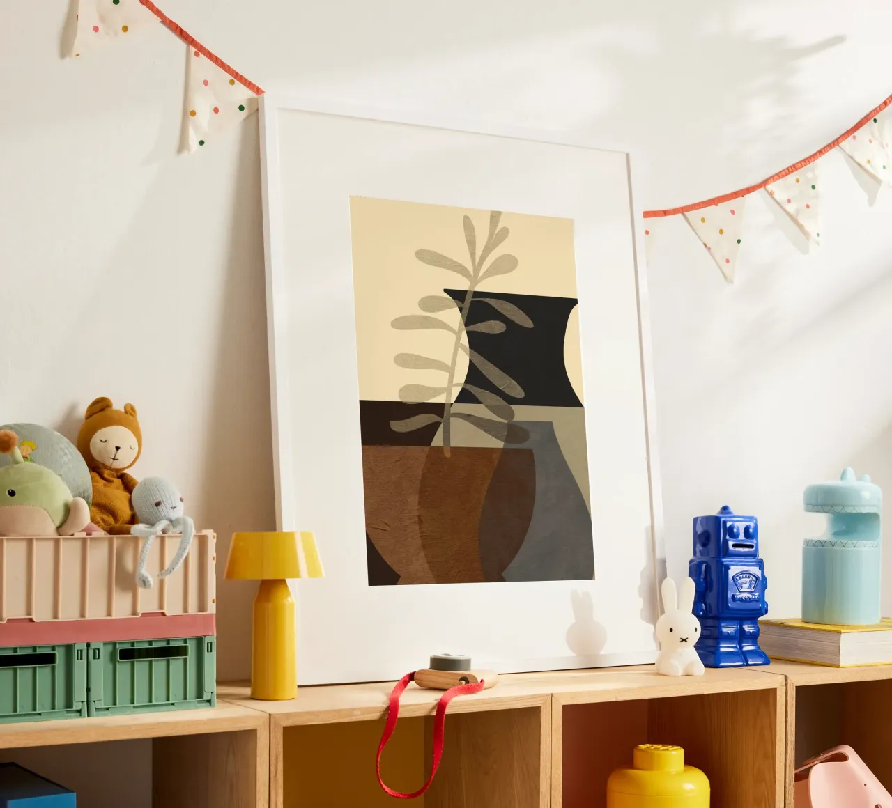 Pottery Poem No 10 poster con telaio in legno da treechild