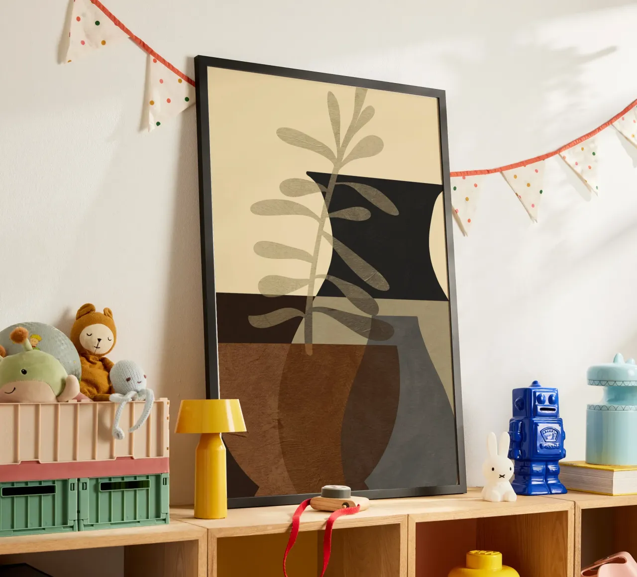 Pottery Poem No 10 poster con telaio in legno da treechild
