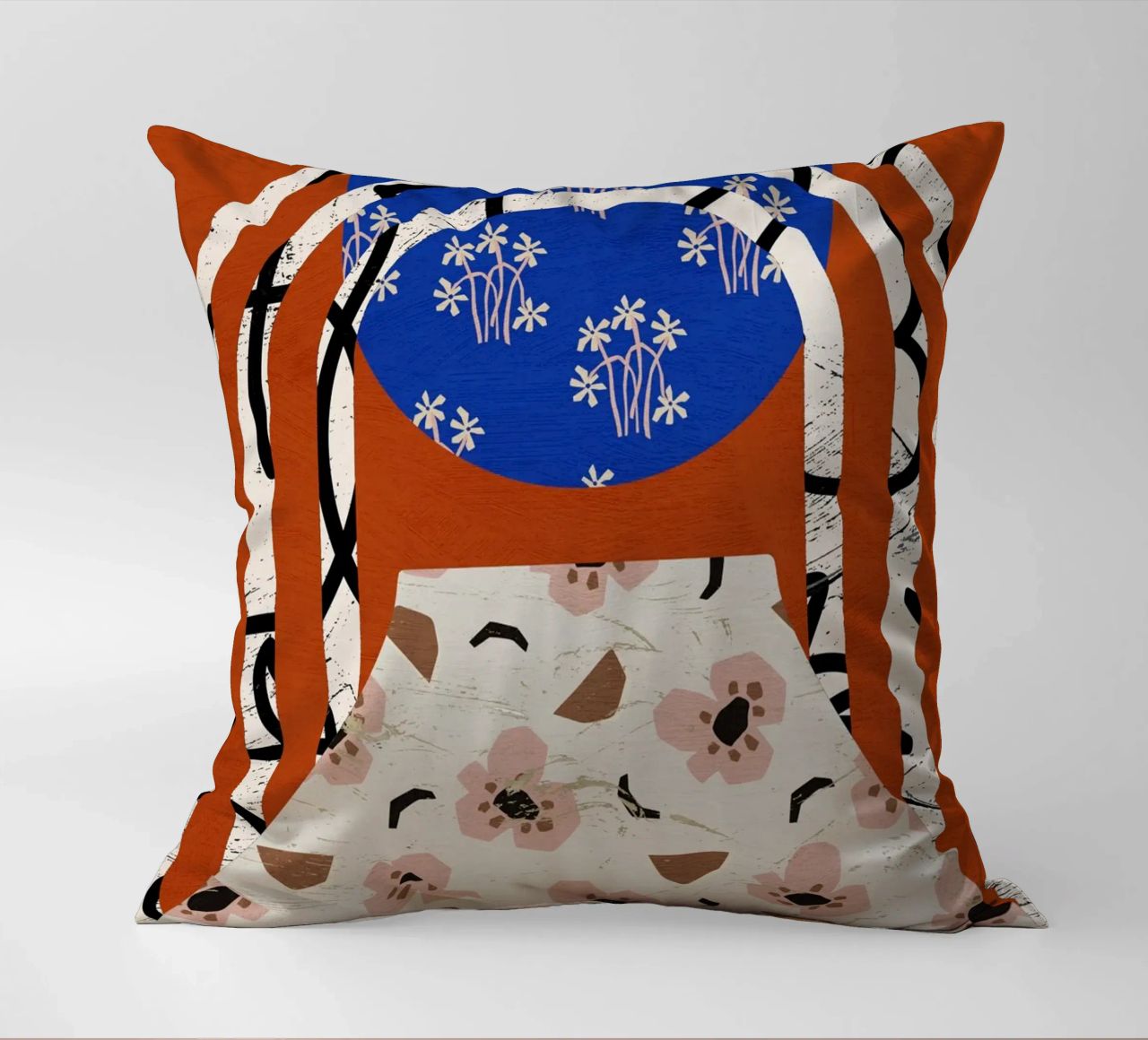 Pottery Poem No 11 decorative cushion by treechild