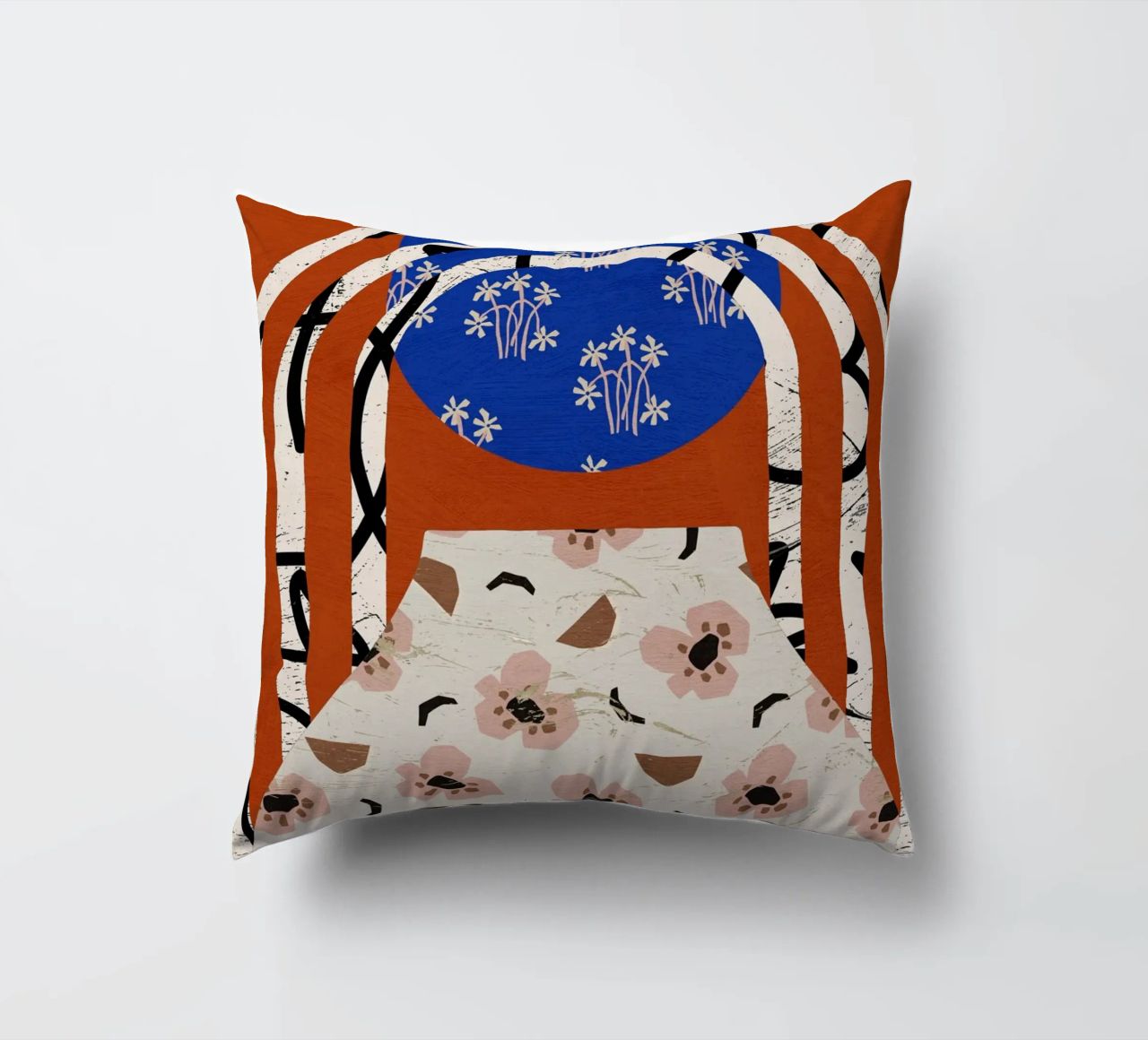 Pottery Poem No 11 decorative cushion by treechild