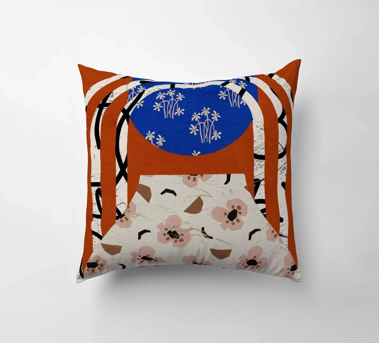 Pottery Poem No 11 decorative cushion by treechild
