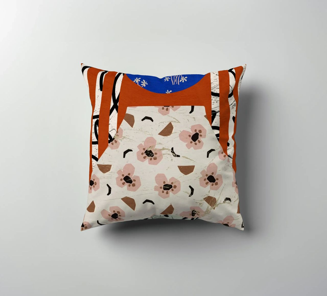 Pottery Poem No 11 decorative cushion by treechild