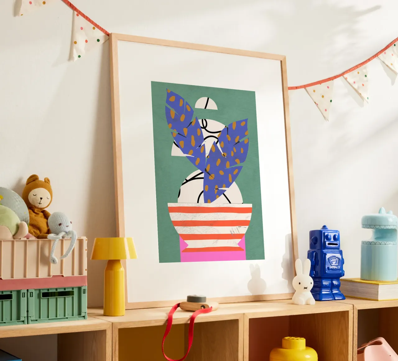 Pottery Poem No 12 poster con telaio in alluminio da treechild