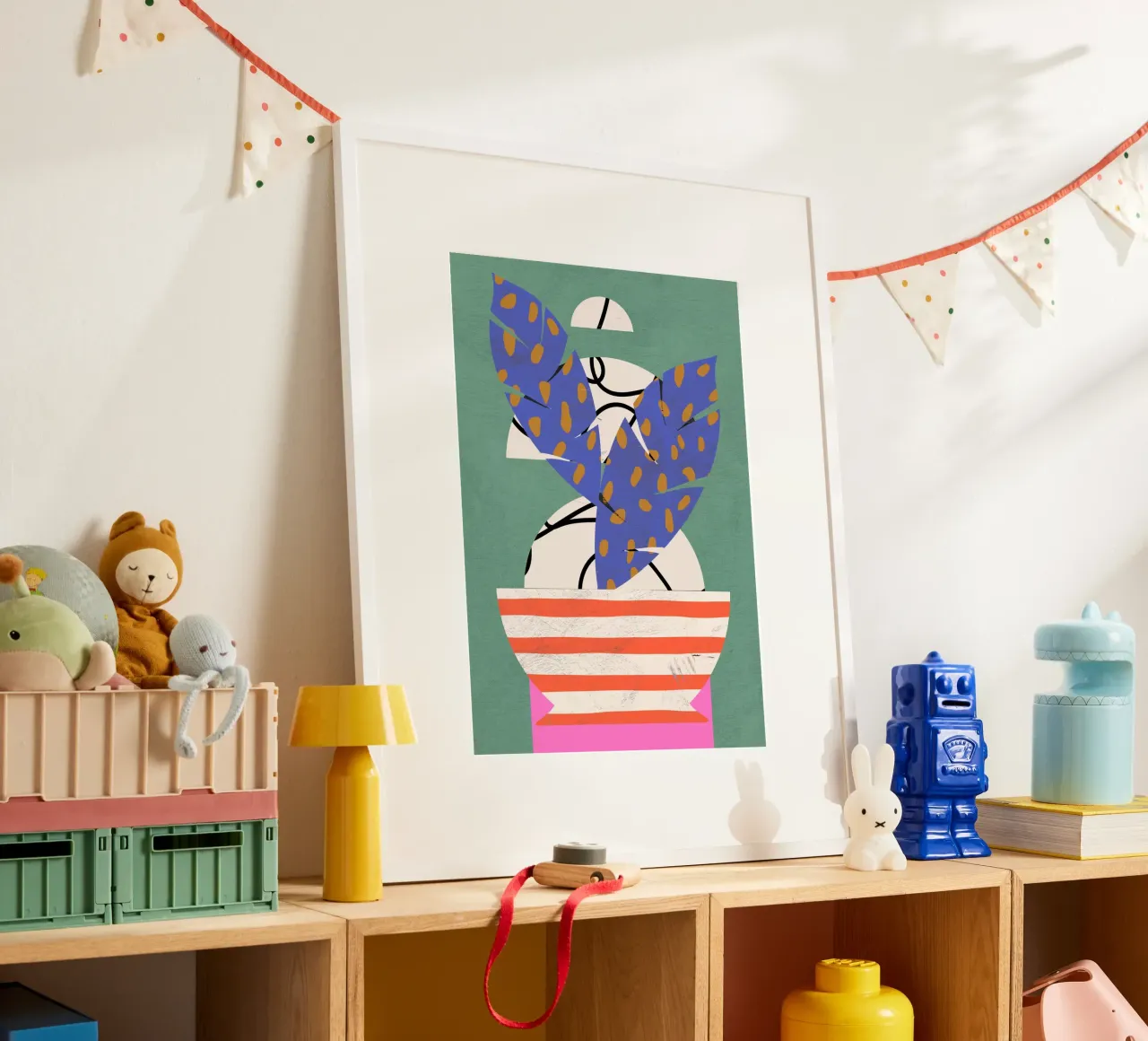 Pottery Poem No 12 poster con telaio in alluminio da treechild