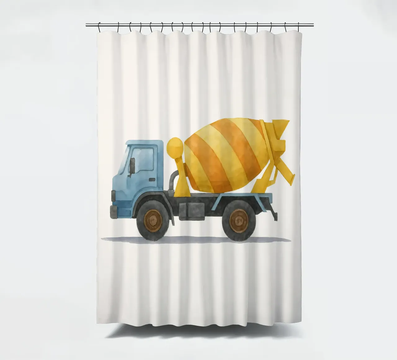 Mix & Roll - L'eroe colorato del calcestruzzo tenda da doccia da KidzStudio