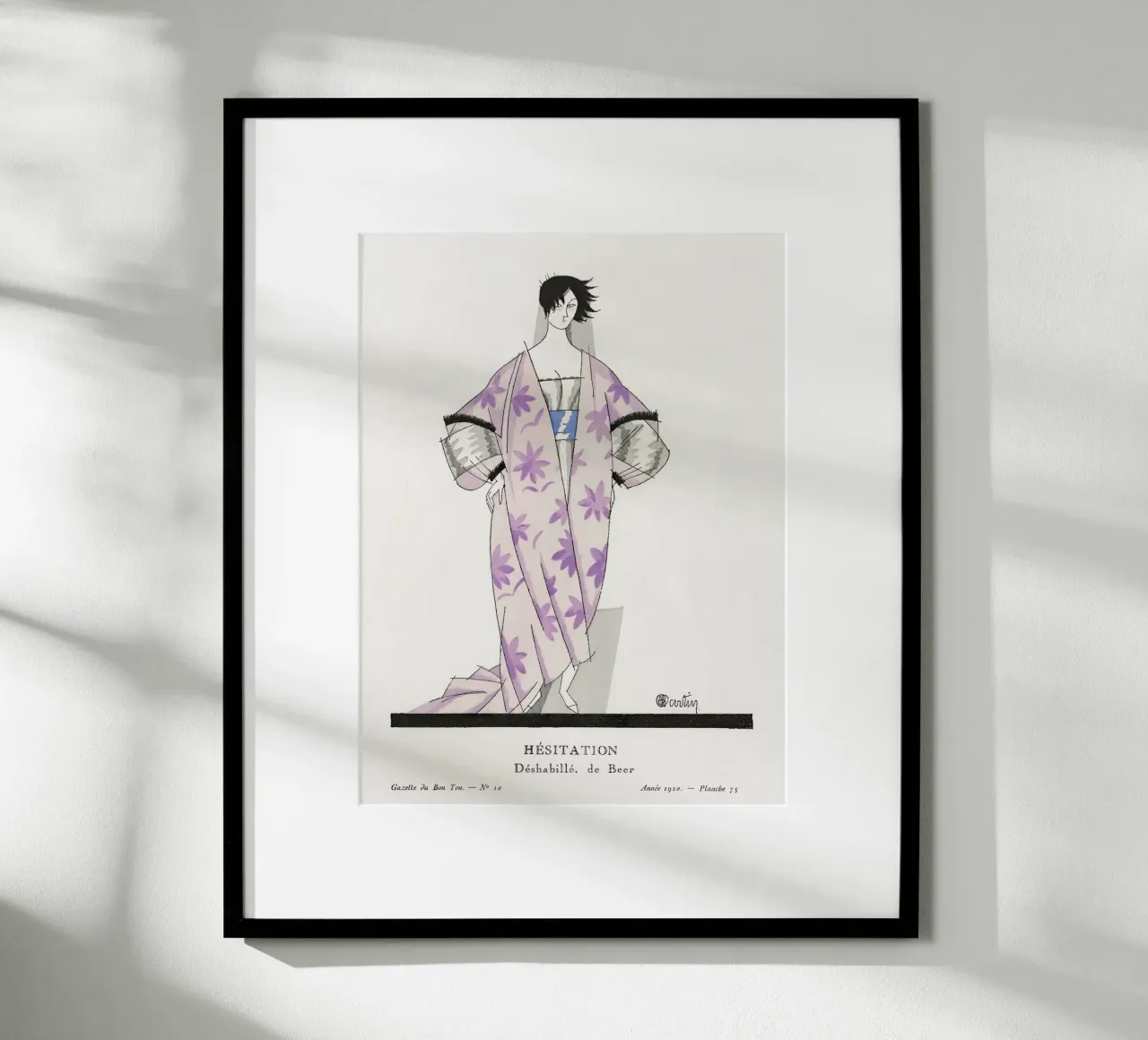 Charles Martin - Piatto di moda "Hésitation" 1920 Art Déco poster da ClubArt