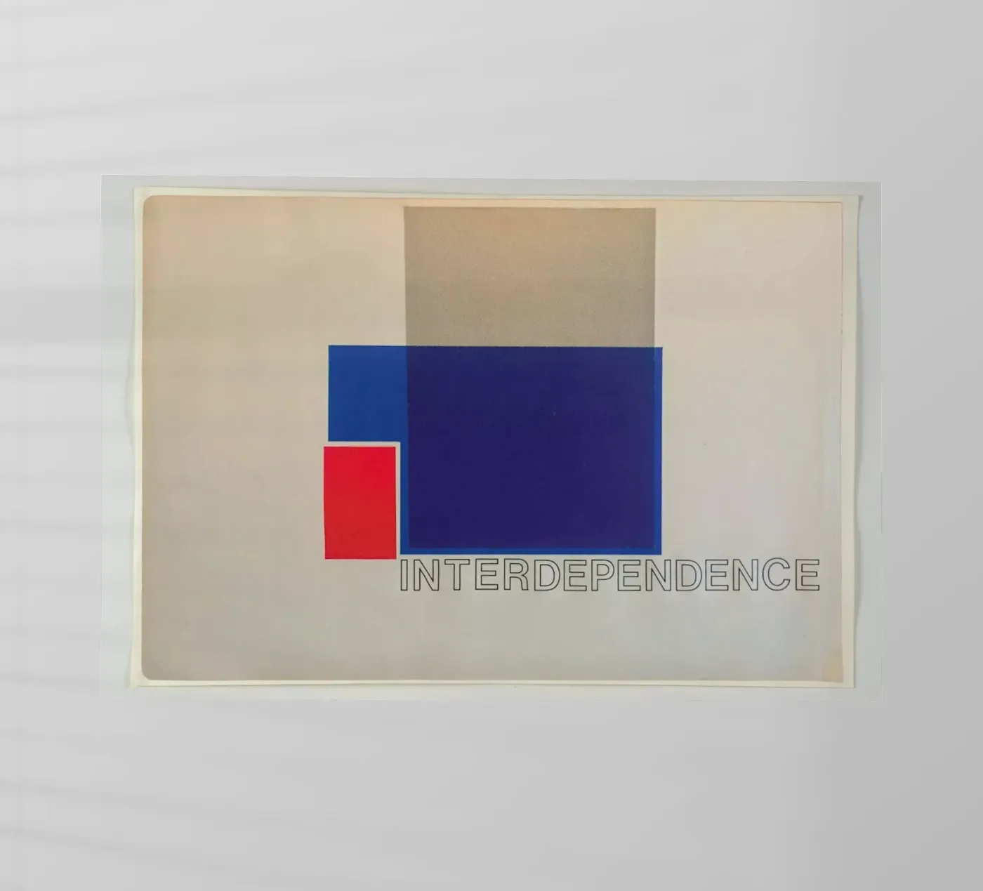 Interdependence 13 backlit folie van Joachim Høst