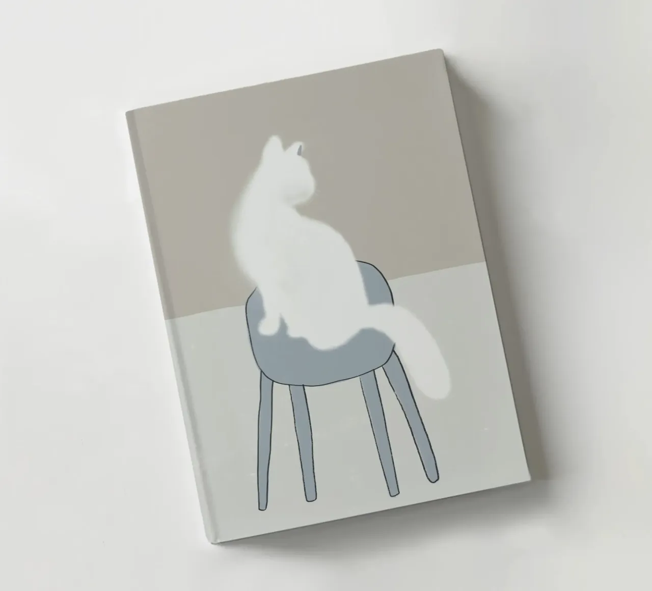 White feline notebook by Little Dean