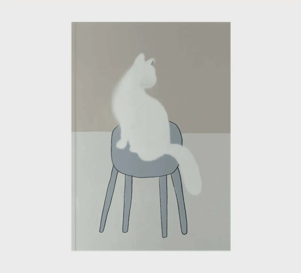 White feline notebook by Little Dean