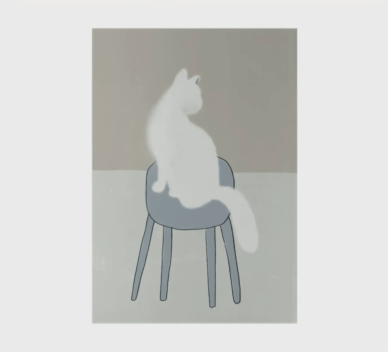 White feline notebook by Little Dean