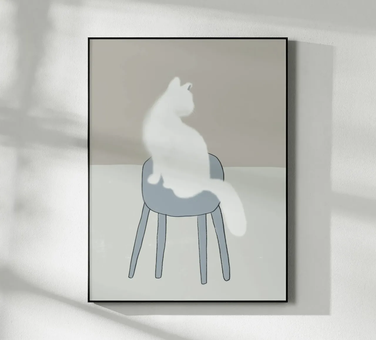 Felino bianco plexiglass da Little Dean