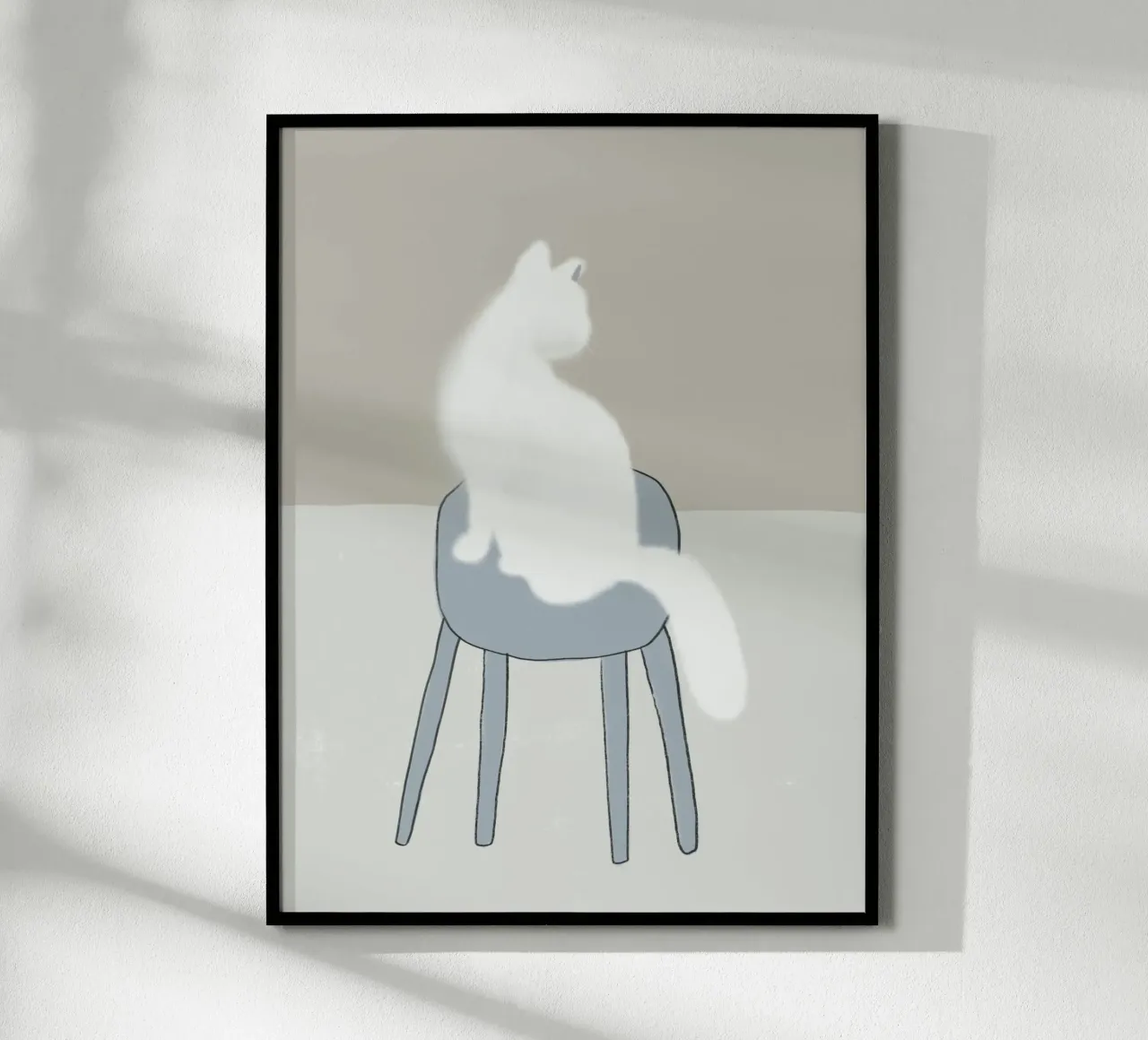 Felino bianco carta hahnemühle da Little Dean