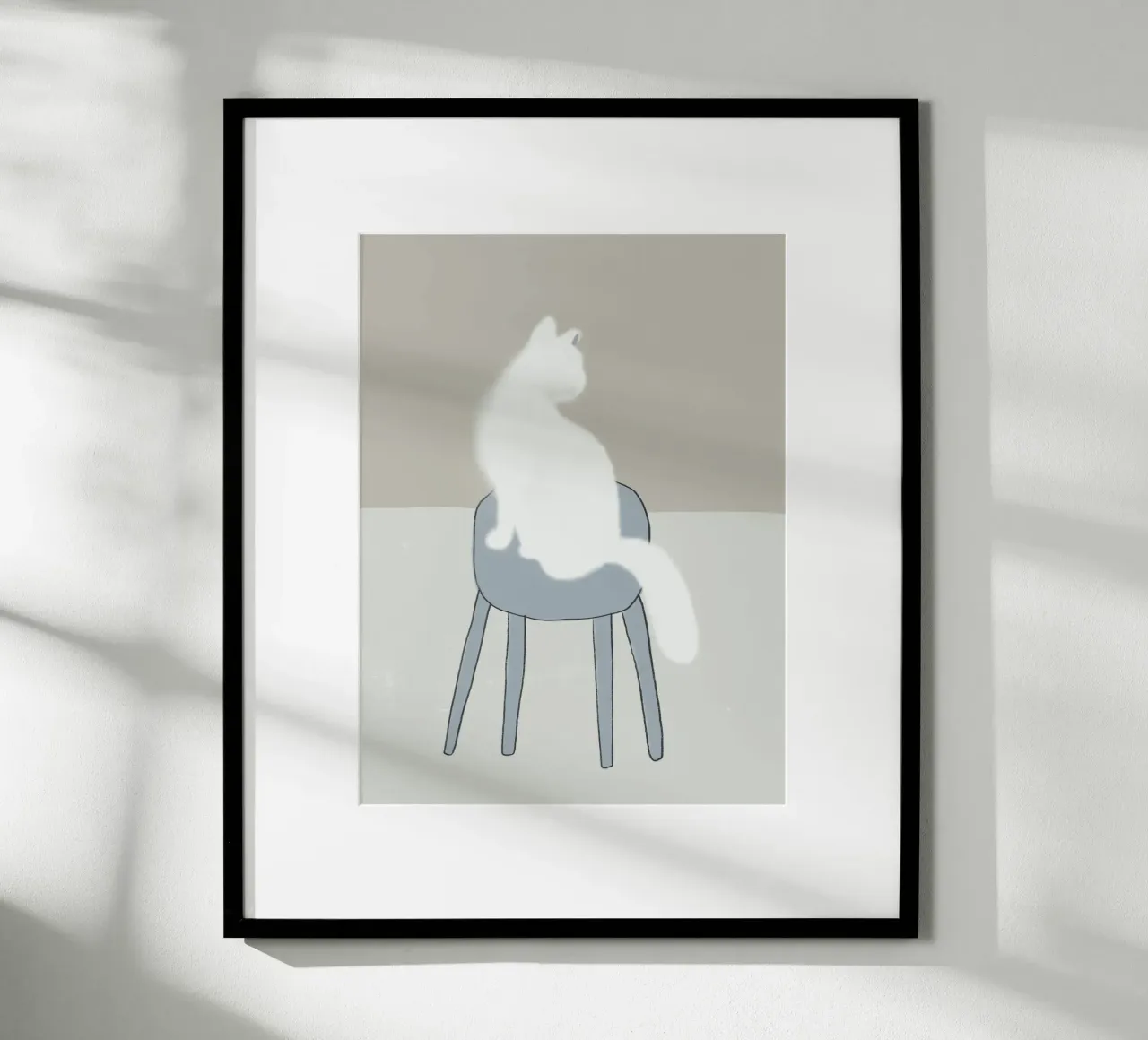 Felino bianco carta hahnemühle da Little Dean