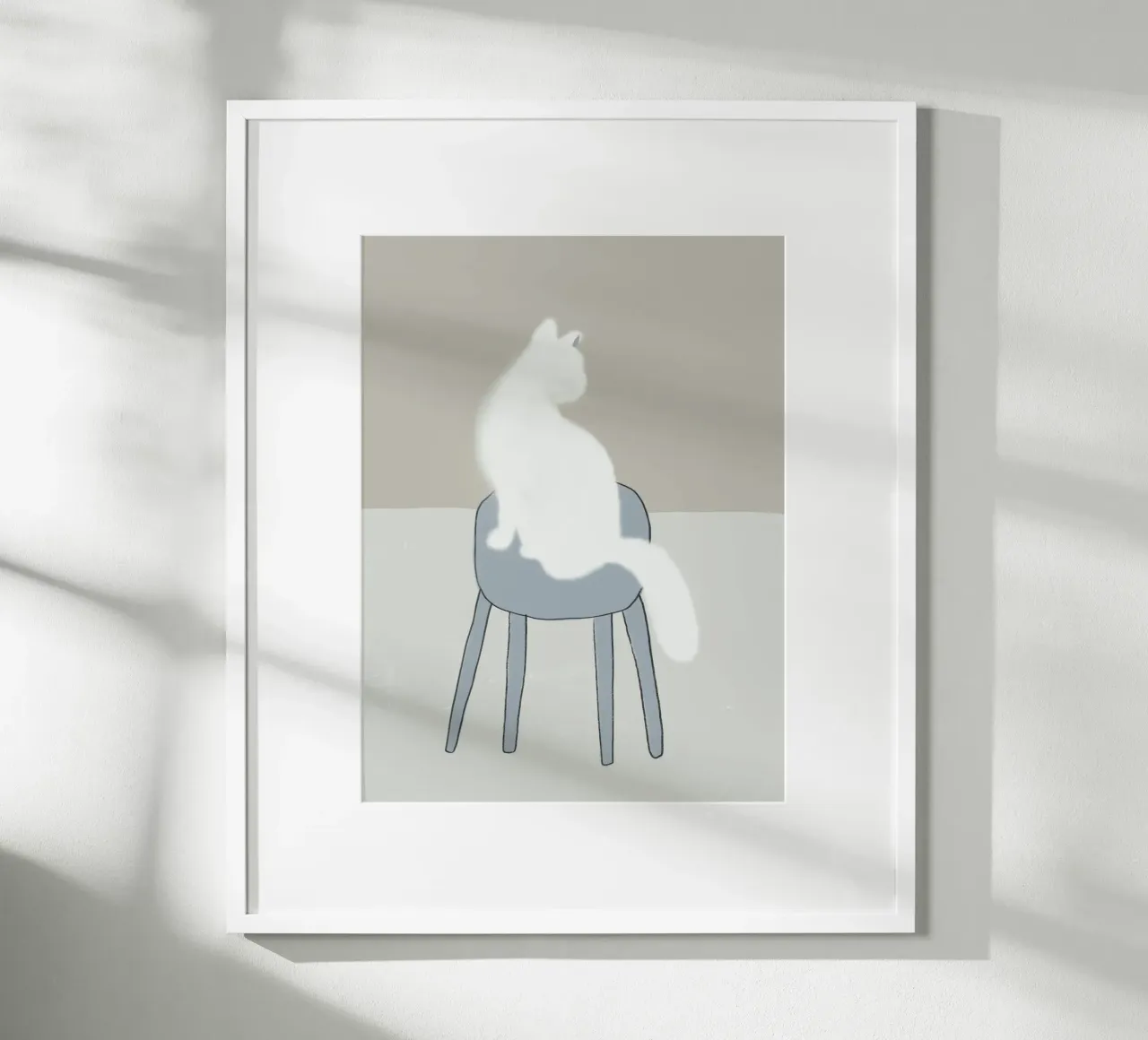 Felino bianco carta hahnemühle da Little Dean