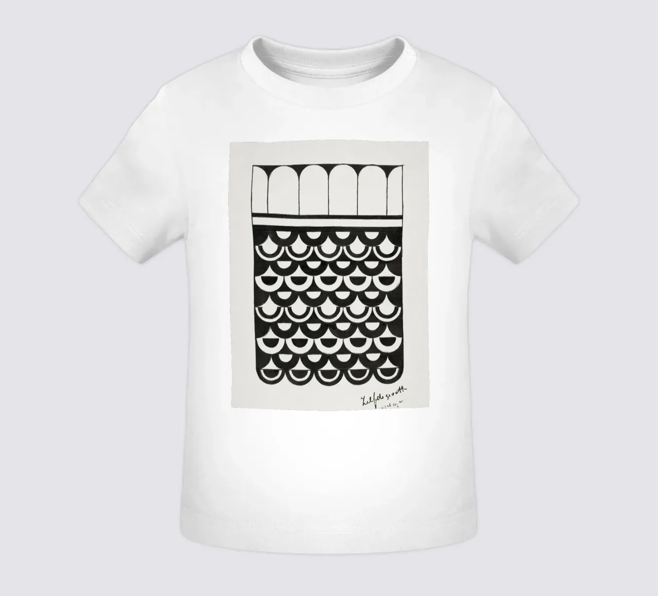 De Mesquita - "Ornament of Scales" 1878 Abstract Pattern baby t-shirt by ClubArt