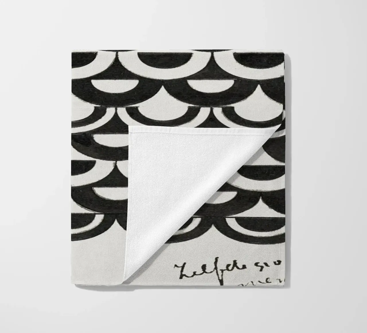 De Mesquita - "Ornament of Scales" 1878 Abstract Pattern beach towel by ClubArt
