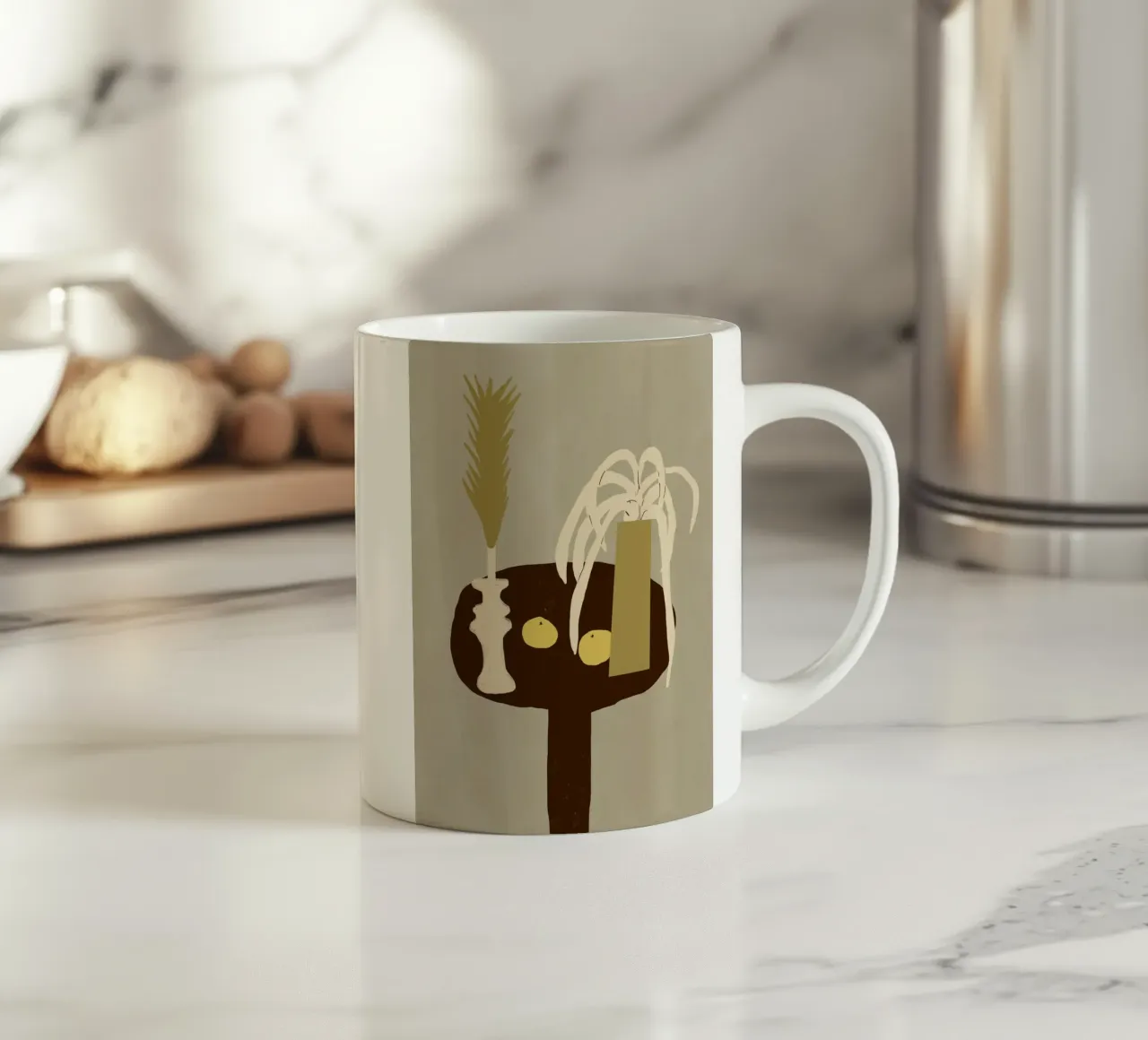 Natura morta sul tavolo tazza in ceramica da Little Dean