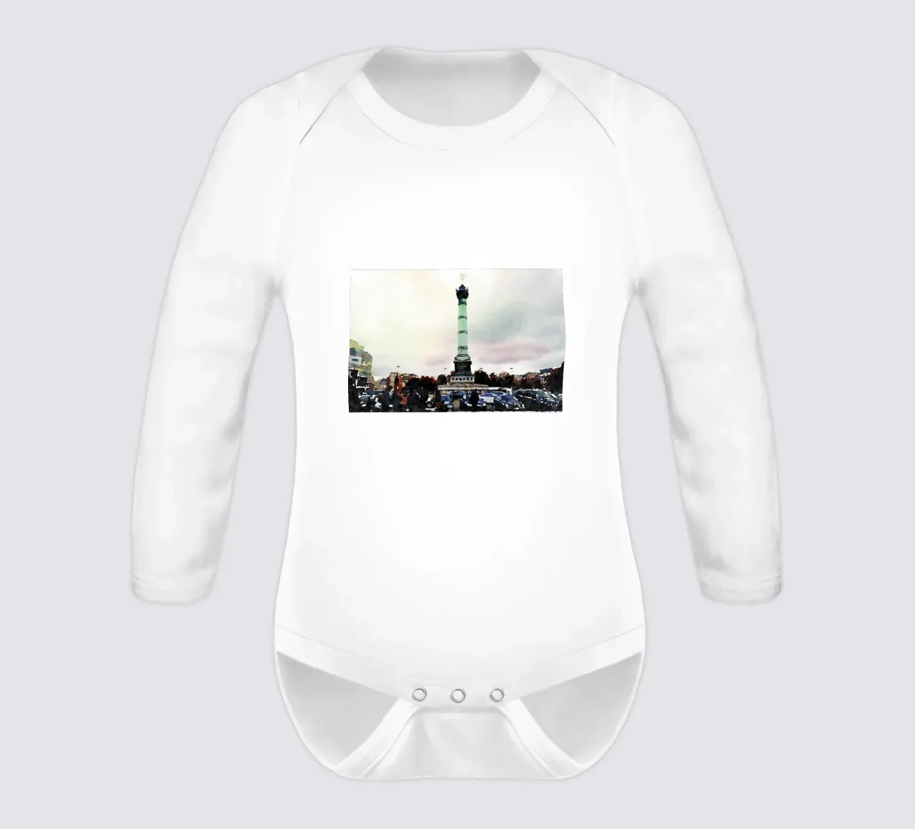 Paris Langarm Babybody von Massimo Frascogna