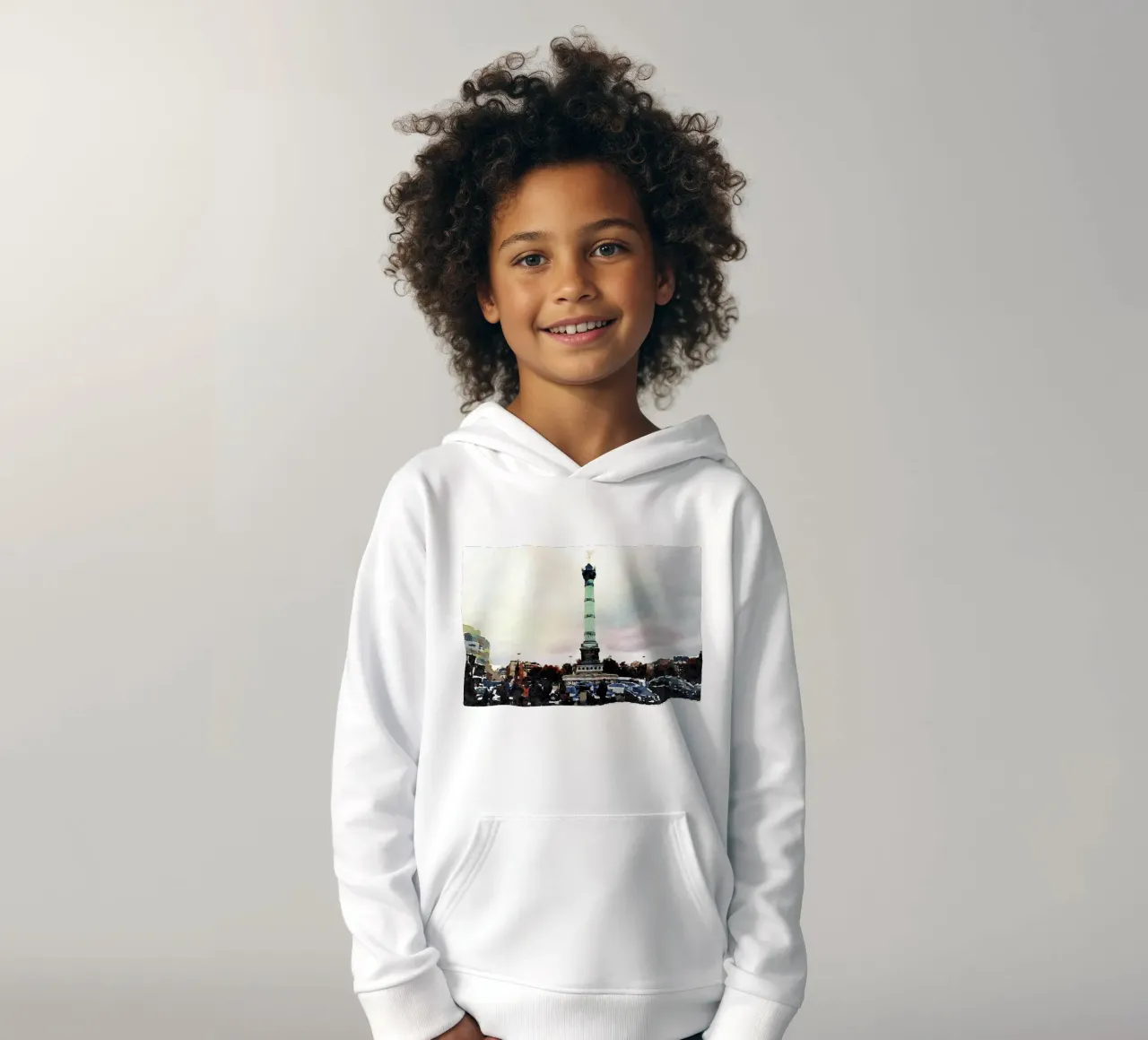 Paris sweat à capuche enfant de Massimo Frascogna
