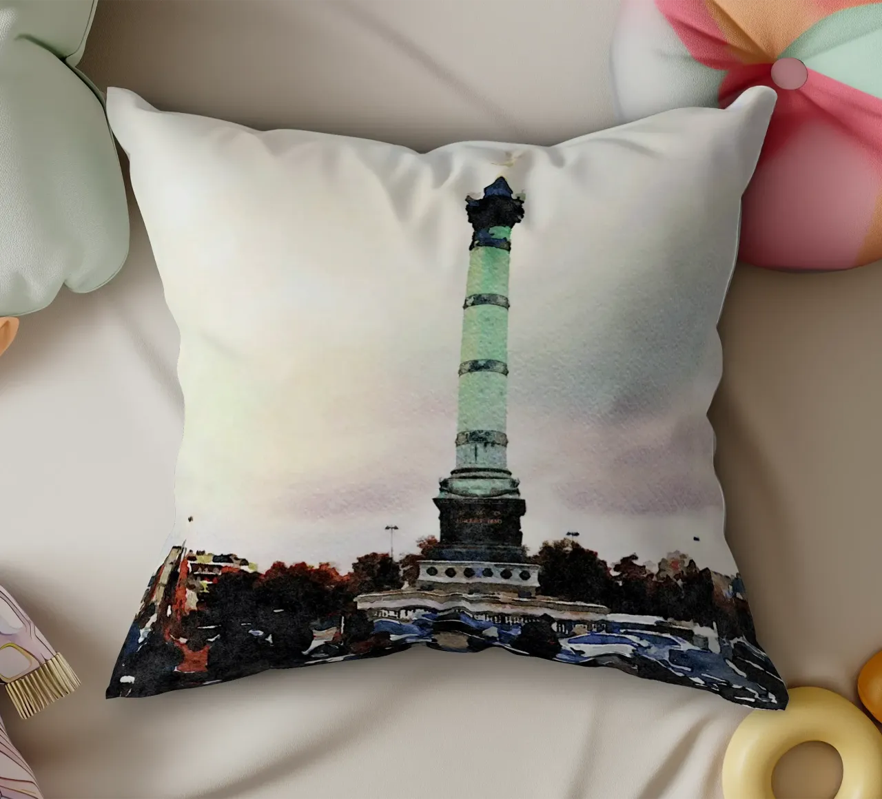 Parigi cuscino da Massimo Frascogna