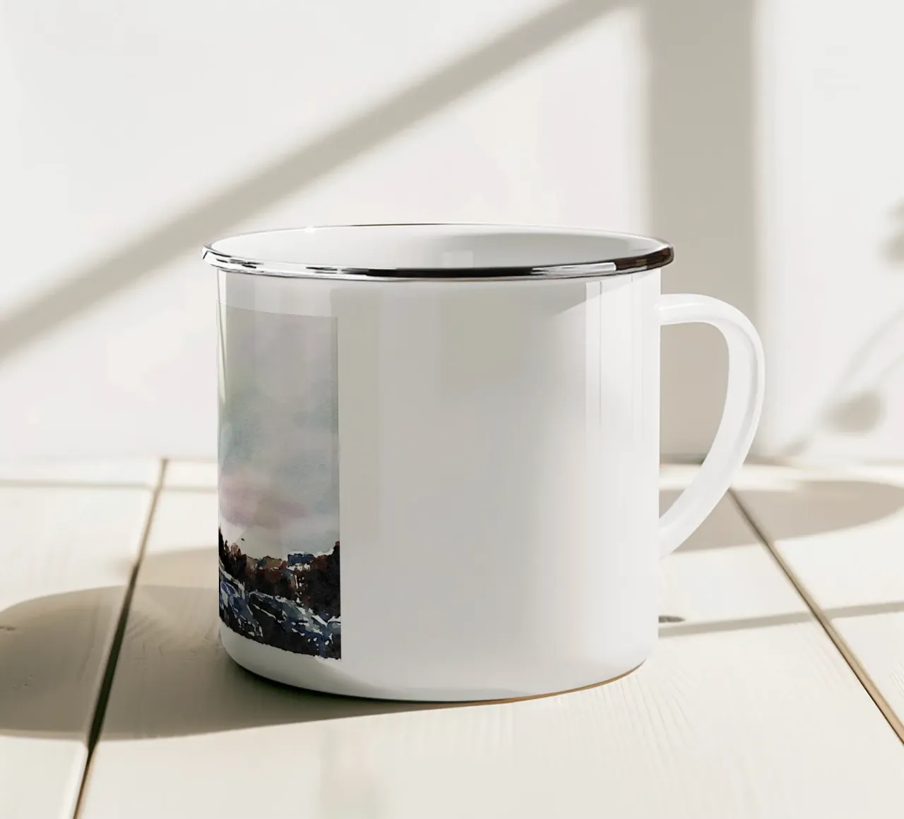 Parigi tazza in smalto da Massimo Frascogna