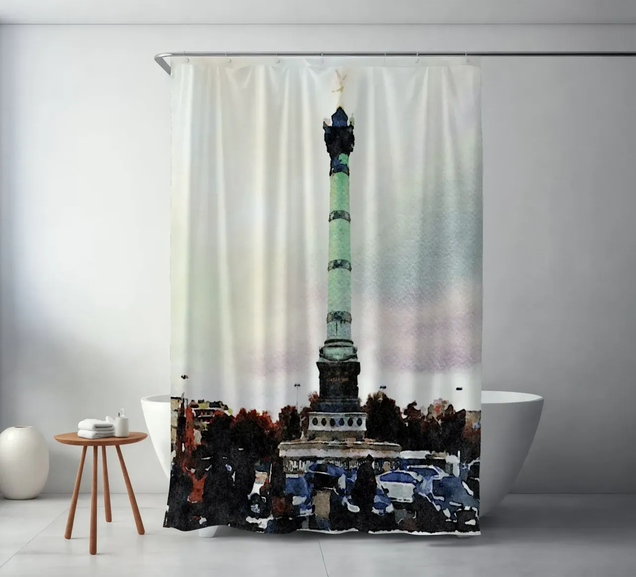 París cortina de baño de Massimo Frascogna