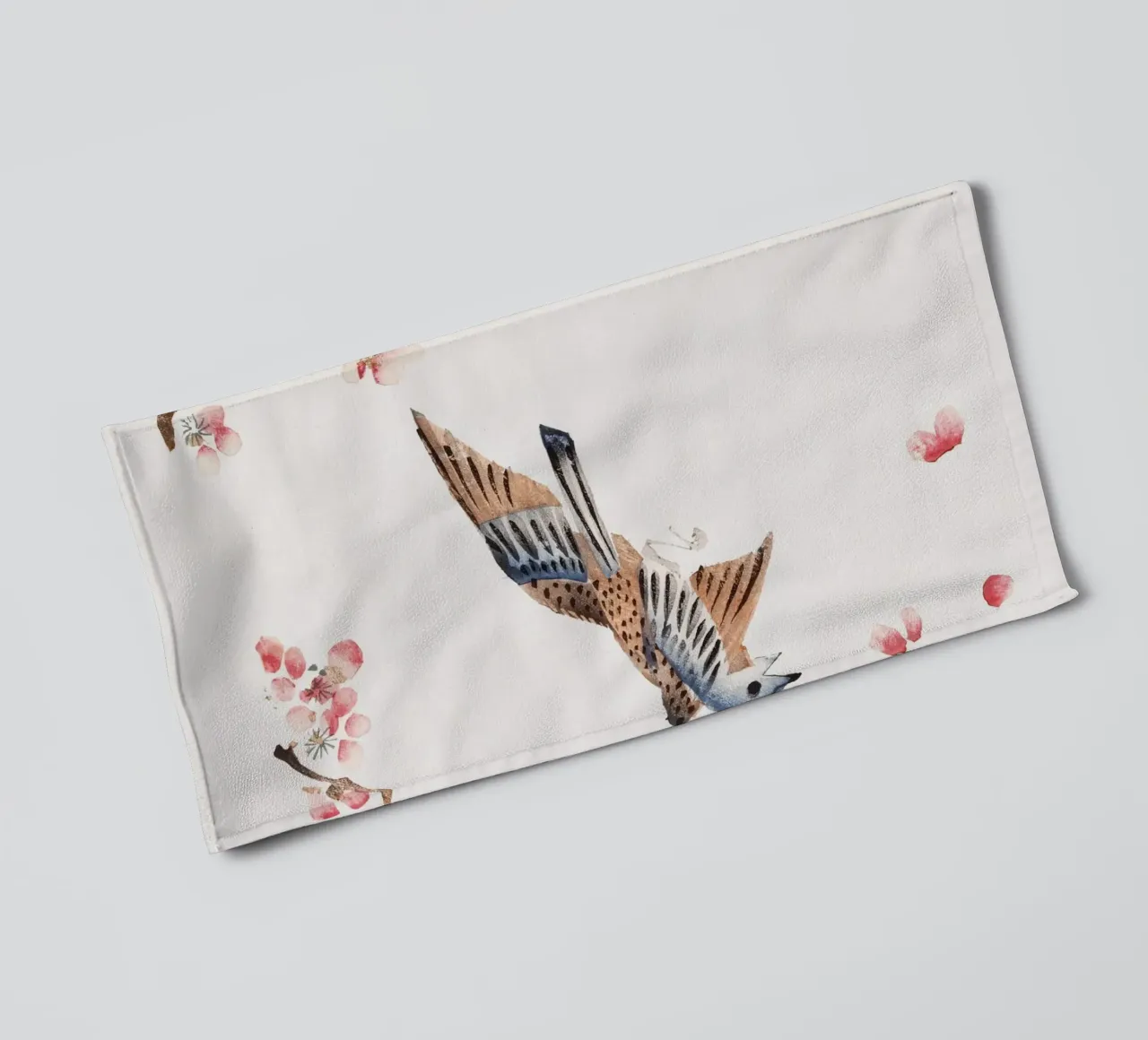Hu Zhengyan - Shi Zhu Zhai Bird & Blossoms Art Print towel by ClubArt