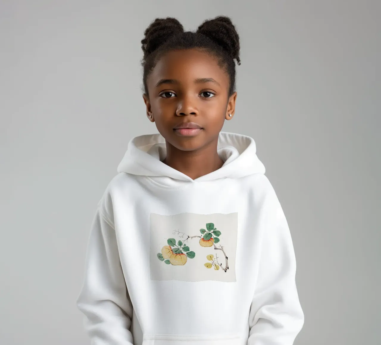 Hu Zhengyan - Shi Zhu Zhai Persimmon Branch Art Print sweat à capuche enfant de ClubArt