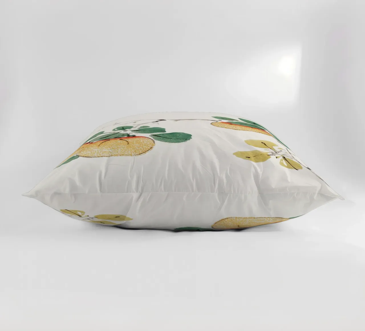 Hu Zhengyan - Shi Zhu Zhai Persimmon Branch Art Print decorative cushion by ClubArt