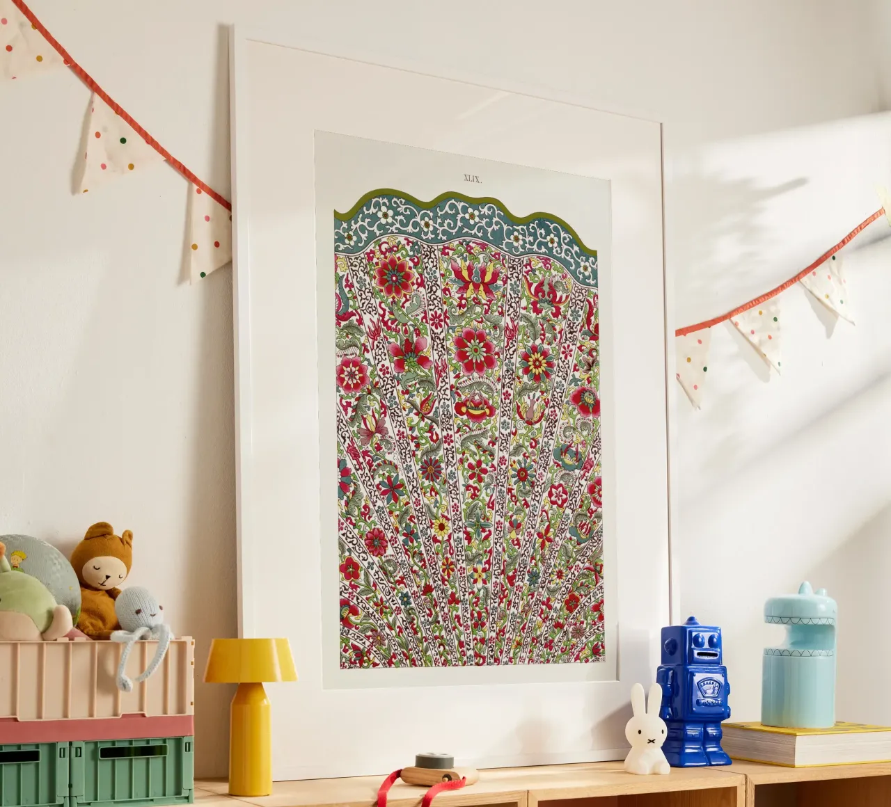 Owen Jones - Stampa floreale a ventaglio cinese poster da ClubArt