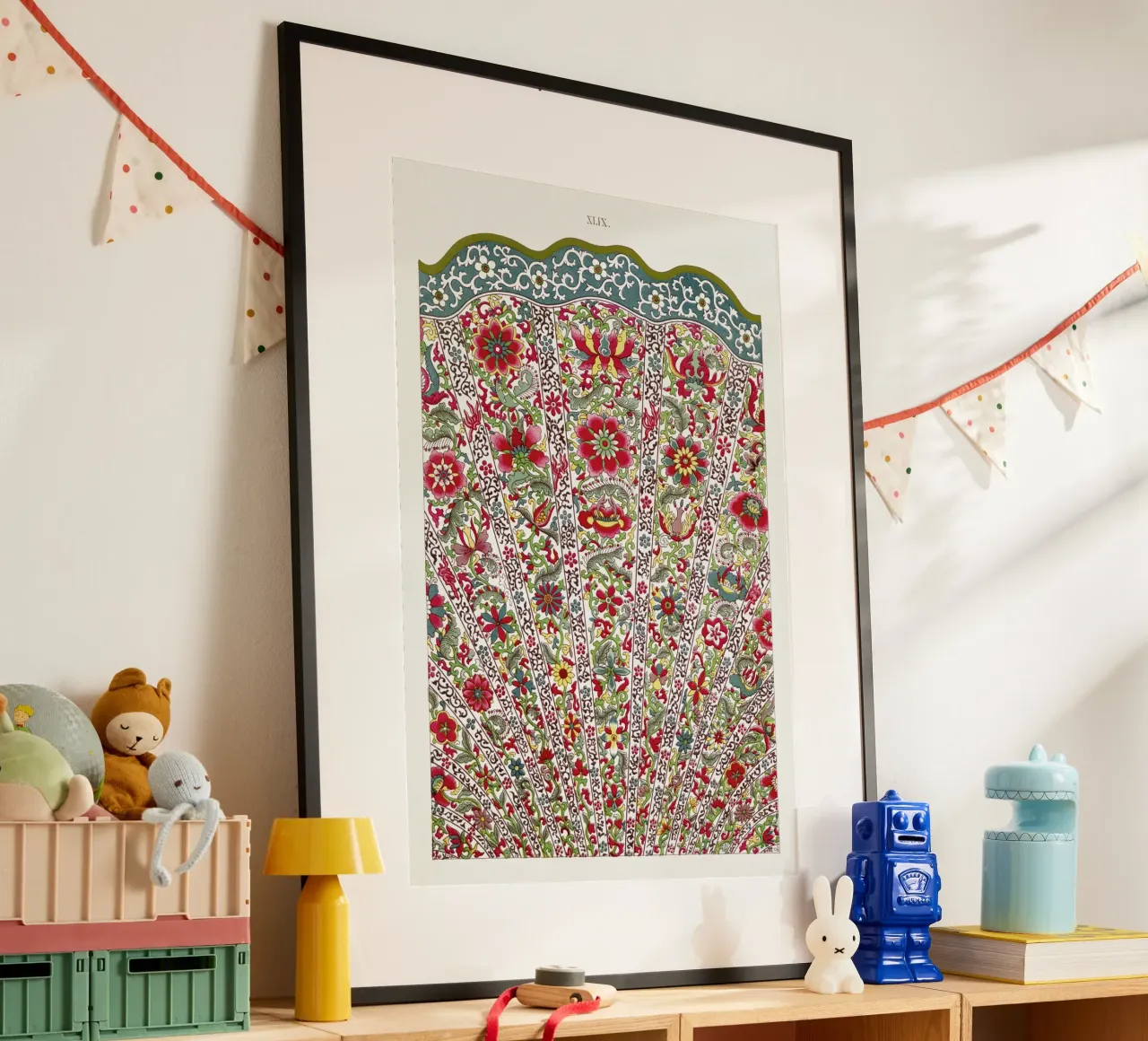 Owen Jones - Stampa floreale a ventaglio cinese poster da ClubArt