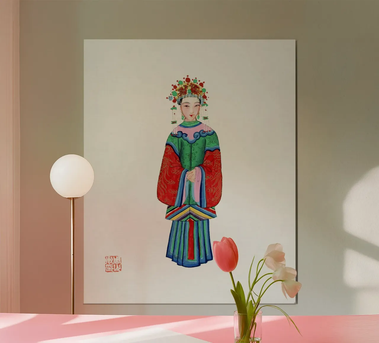Costume da principessa imperiale del 1932 - Arte cinese d'epoca poster da ClubArt