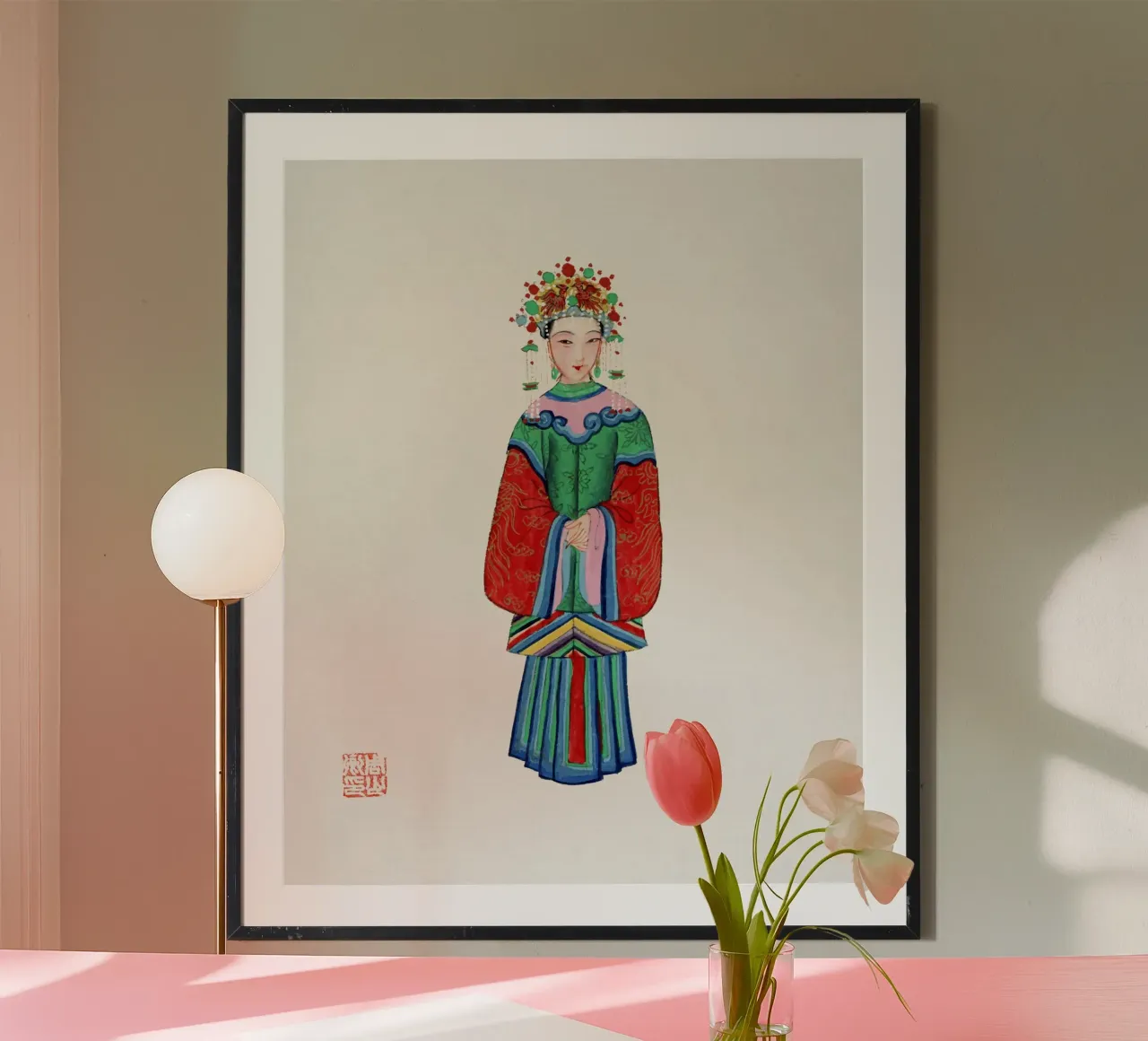 Costume da principessa imperiale del 1932 - Arte cinese d'epoca poster da ClubArt