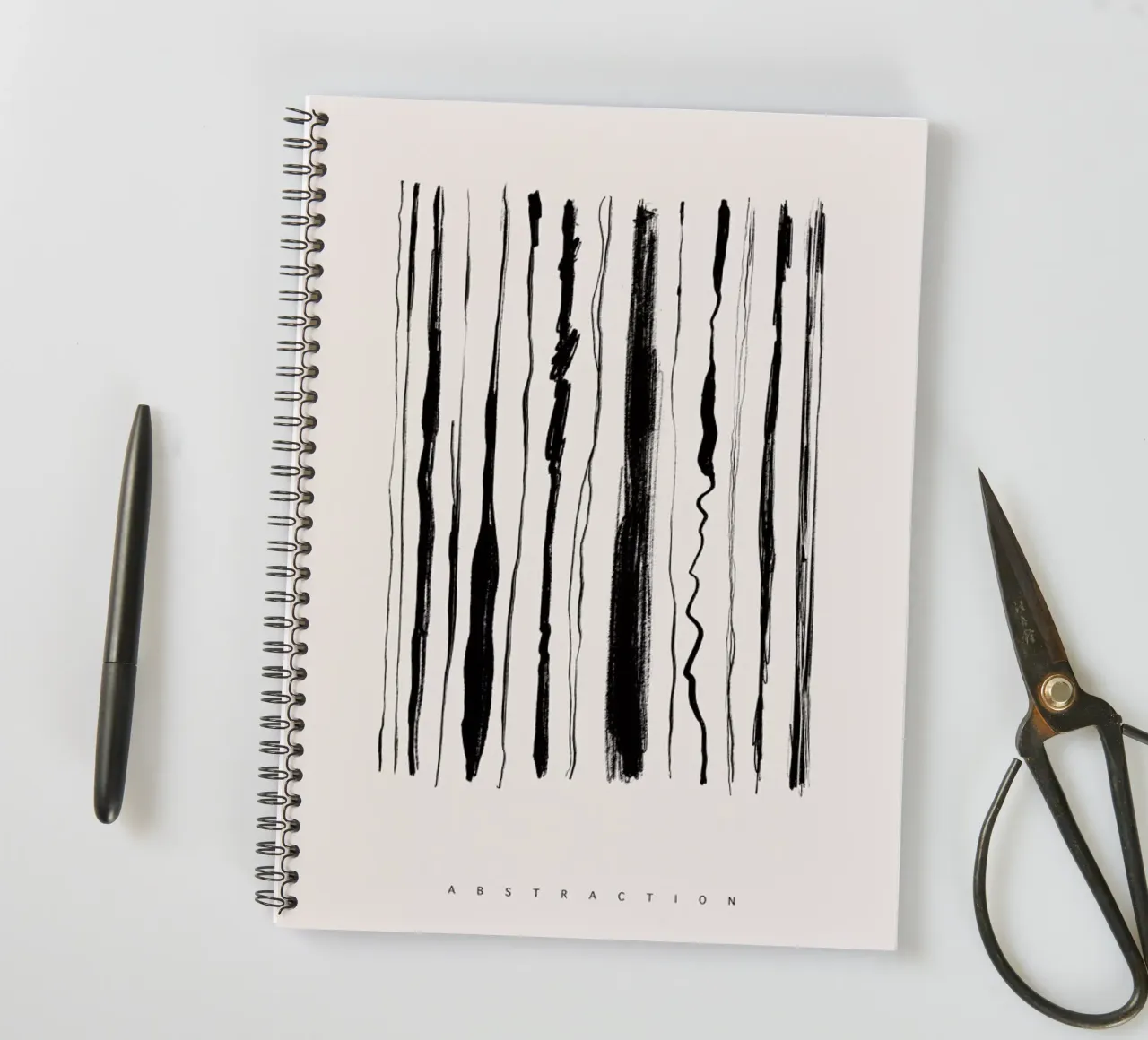 Abstraction 2 spiral notebook by Graphite