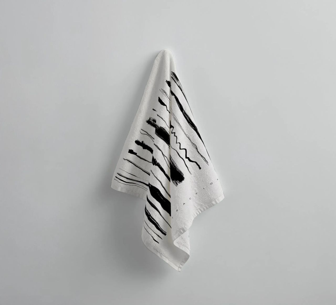Abstraction 2 asciugamano da bagno da Graphite